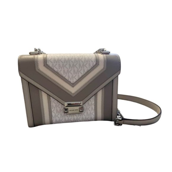Michael Kors White and Silver Purse - Picture 1 of 5